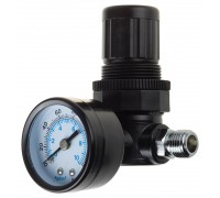 Манометр с регулятором подачи воздуха 1/4" KRAFTOOL INDUSTRIE 06503 