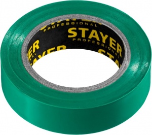 Изолента ПВХ 0,13х15мм, 10м, зеленая STAYER Protect-10 Изолента ПВХ 0,13х15мм, 10м, зеленая STAYER Protect-10