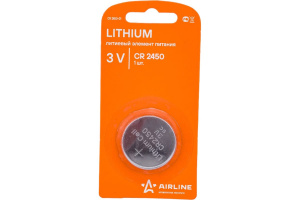 Батарейка CR 2450 Airline 3V Lithium CR245001 Батарейка CR 2450 Airline 3V Lithium CR245001