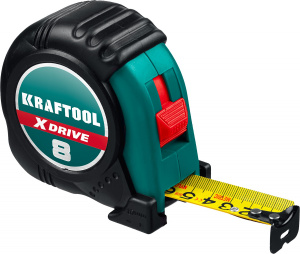 Рулетка 8м/25мм KRAFTOOL X-Drive 34122-08 Рулетка 8м/25мм KRAFTOOL X-Drive 34122-08