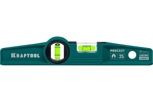 Уровень магнитный литой KRAFTOOL Procast 250 мм Уровень магнитный литой KRAFTOOL Procast 250 мм