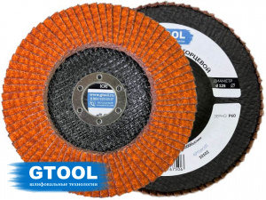 Круг лепестковый 125х22 Р60 GTOOL TOP PLUS Круг лепестковый 125х22 Р60 GTOOL TOP PLUS