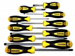 Набор отверток 10 предметов BERGER BG1063 Набор отверток 10 предметов BERGER BG1063