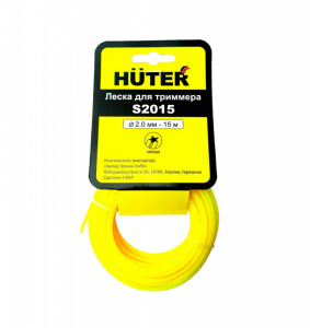 Леска для триммера 2,0мм/15м HUTER S2015 Звезда Леска для триммера 2,0мм/15м HUTER S2015 Звезда