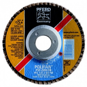Круг лепестковый 125х22 Z60 PSF PFERD Круг лепестковый 125х22 Z60 PSF PFERD