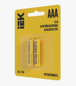 Батарейка IEK Alk LR03/AAA 1.5V (2шт.) Батарейка IEK Alk LR03/AAA 1.5V (2шт.)