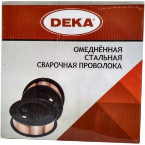 Проволока сварочная DEKA ER70S-6 d 0,8мм 5кг Проволока сварочная DEKA ER70S-6 d 0,8мм 5кг
