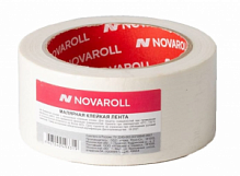 Лента малярная клейкая белая 38мм/25м Nova Roll, белая