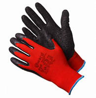 Перчатки Gward Красные (Red) нейлоновые с черным латексом L2001 