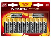 Батарейка Nanfu AA (10+2) (1шт)