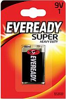 Батарейка Eveready Super Heavy Duty 9V/6F22 FSB1 (1бл) 7638900227543