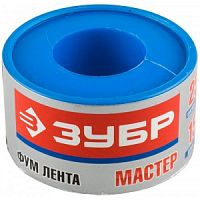 Фум лента плотность 0,40 г/см3, 0,1мм/25мм/15м ЗУБР МАСТЕР