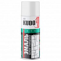 Эмаль ун. белая глянцевая 520 мл. KUDO-1001 RAL 9003 