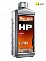 Масло 2Т миниральное для двухтактных двигателей, KRAFTOOL HP 1л