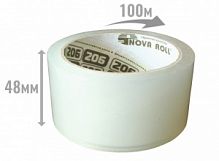 Лента клейкая (скотч) прозрачная 48мм/100 м/ 38 мкм "Нова Ролл 202"