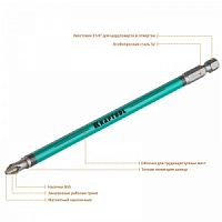 Бита для шуруповерта, тип хвостовика E 1/4, PH2, длина 150мм KRAFTOOL Optimum Line 26122-2-150-5