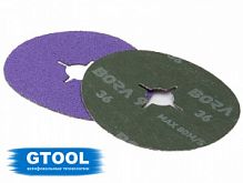 Круг фибровый GTOOL Bora 9 125 x 22 керамика P60