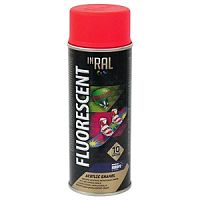Эмаль аэрозольная красная 400 мл INRAL FLUORESCENT