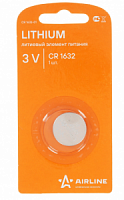 Батарейка CR 1632 Airline 3V  Lithium CR163201